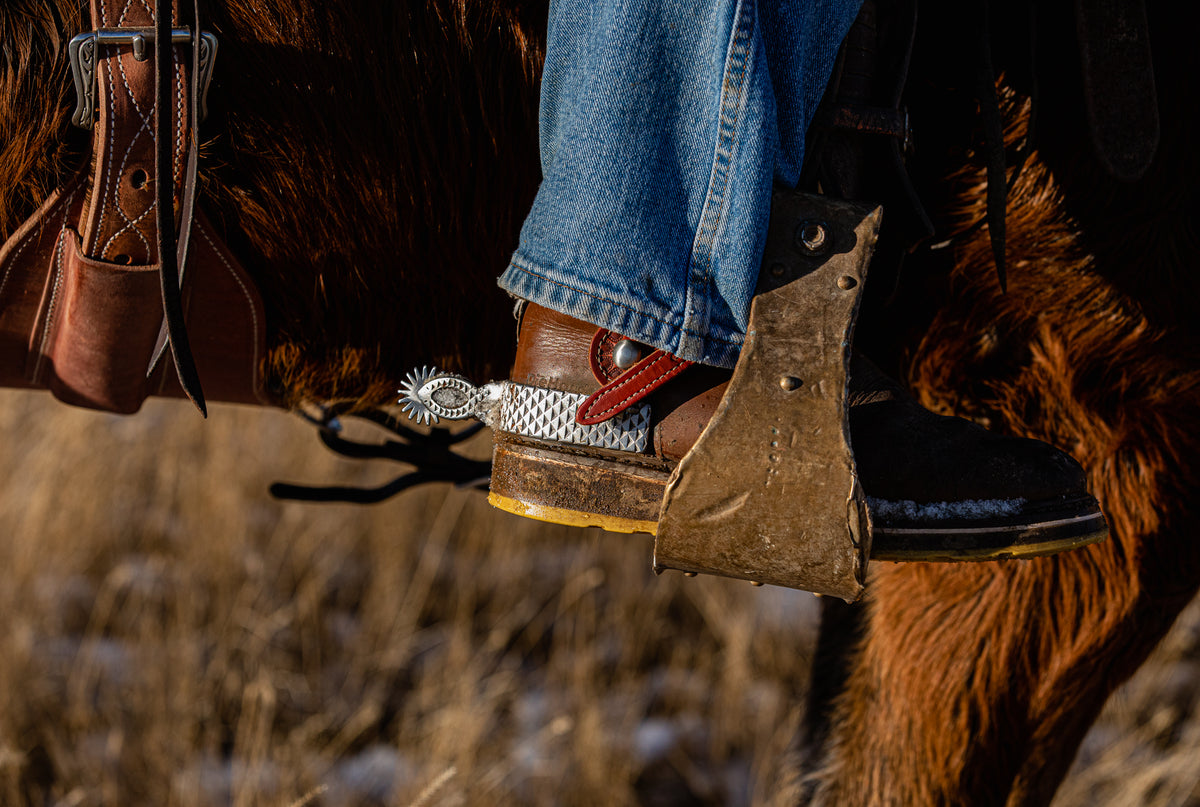 Men's Cowboy Boots with Spurs