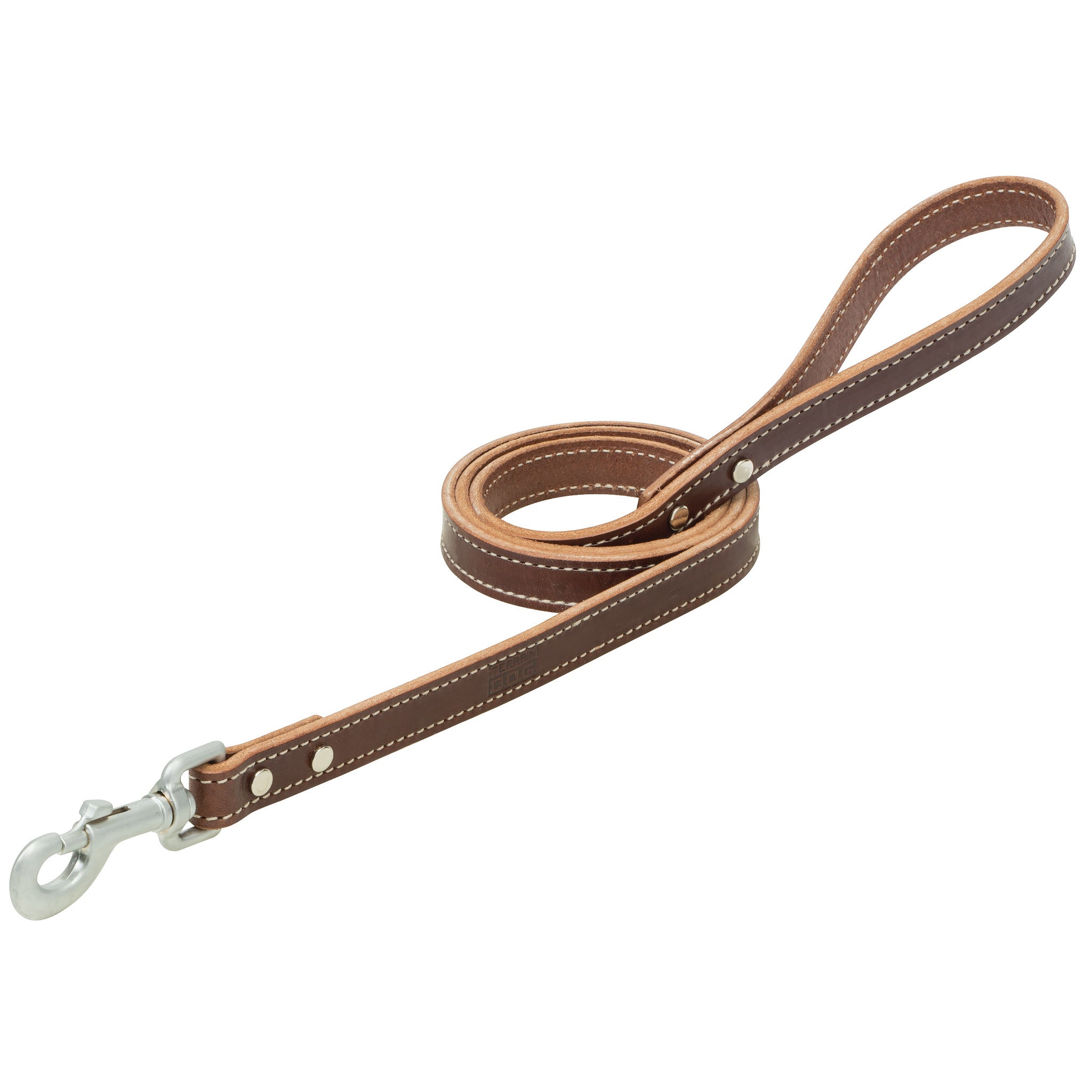 Weaver Pet Lone Star Legend Hundeleine – Aus Braunem Zaumleder, Mit Texas-Stern Conchos, 1.6 Cm X 10.2 Cm