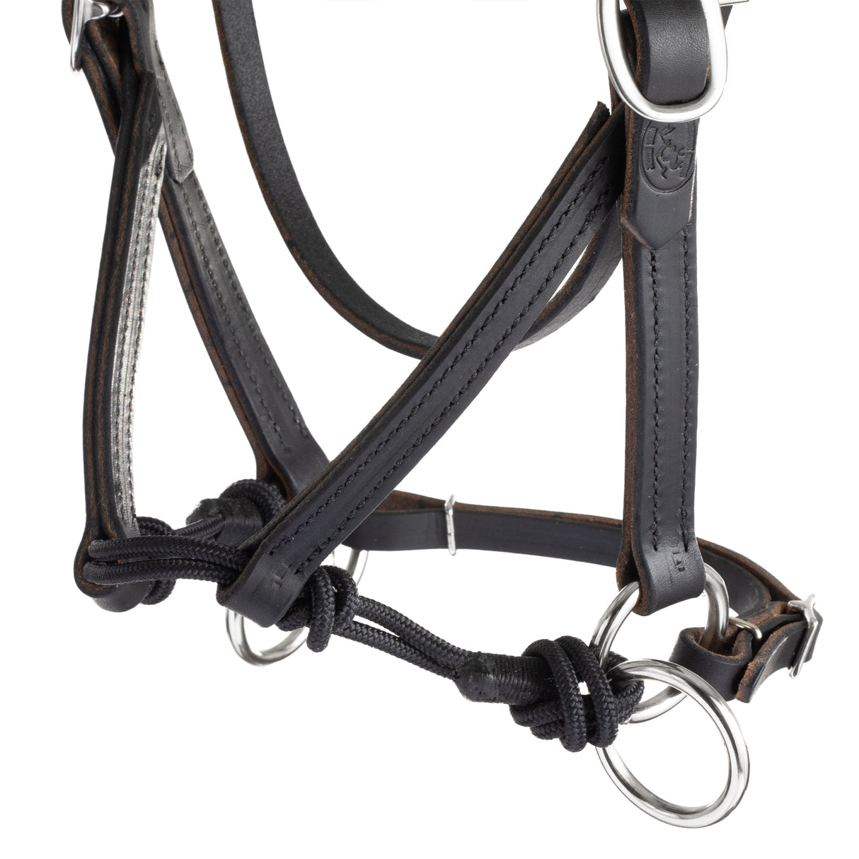 Justin Dunn Bitless Bridle, Black, 3/4"