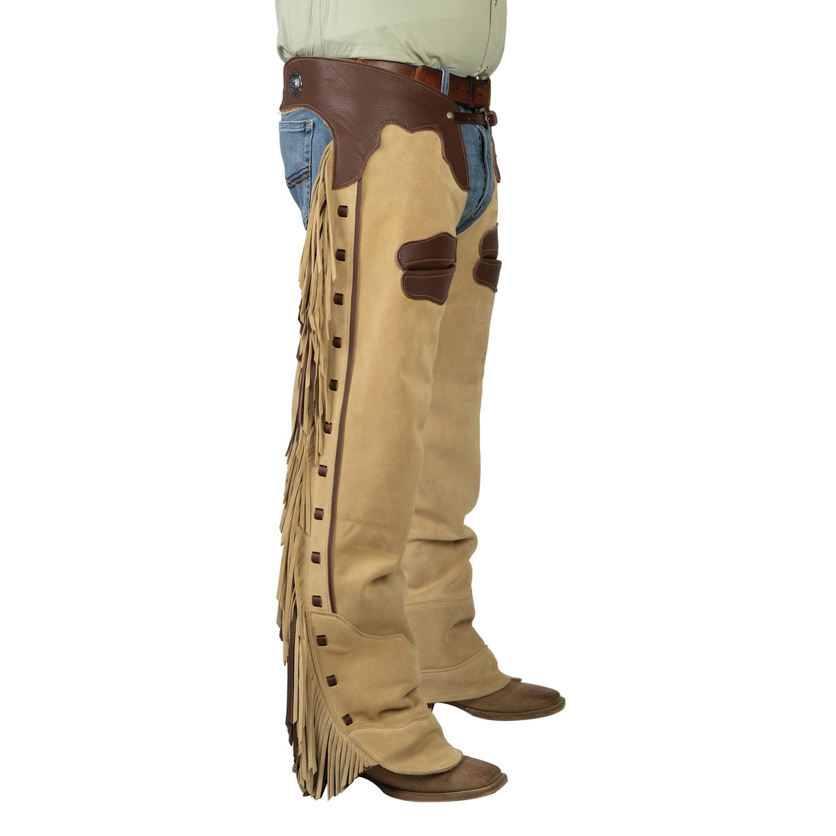 Premium Western Leather Chaps