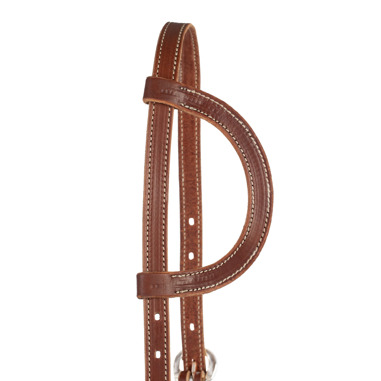 Latigo Leather Flat Sliding Ear Headstall