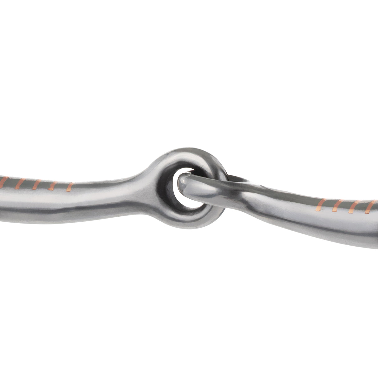 Ring Snaffle Bit with 5" Sweet Iron Snaffle Mouth with Copper Inlay