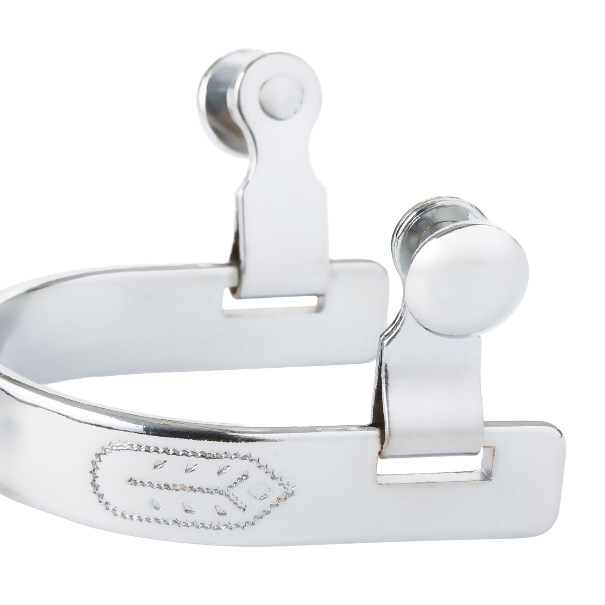 Youth Spurs with Engraved Band