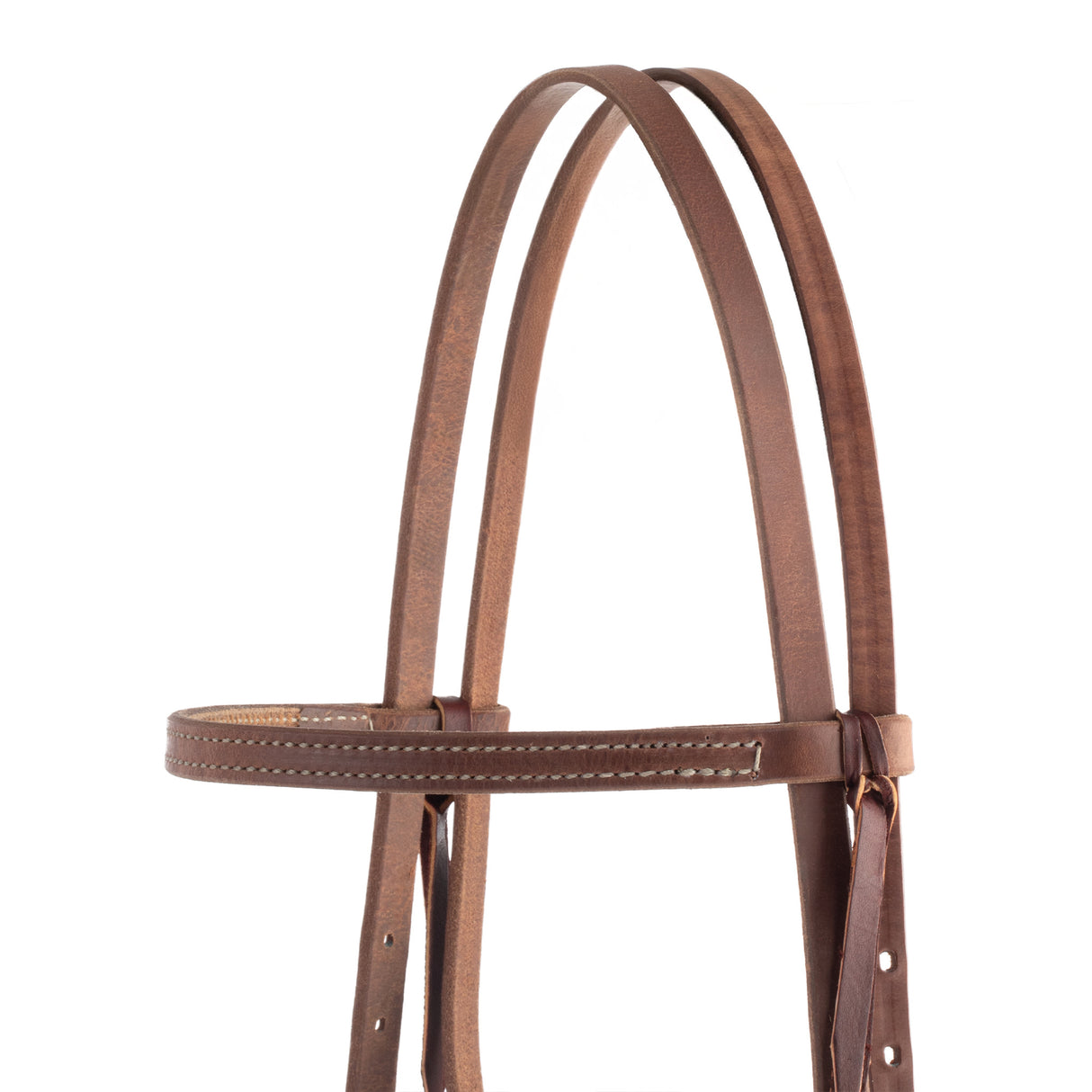 ProTack® Headstall with Designer Hardware, Turquoise Flower, Straight Browband, Top