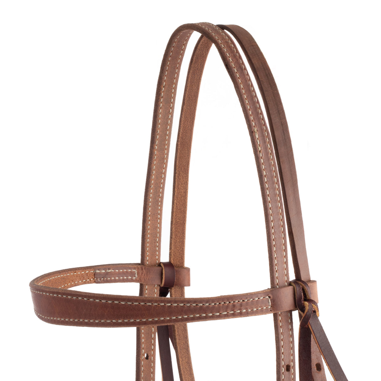 ProTack® Headstall with Designer Hardware, Turquoise Flower, Slim Browband, Top