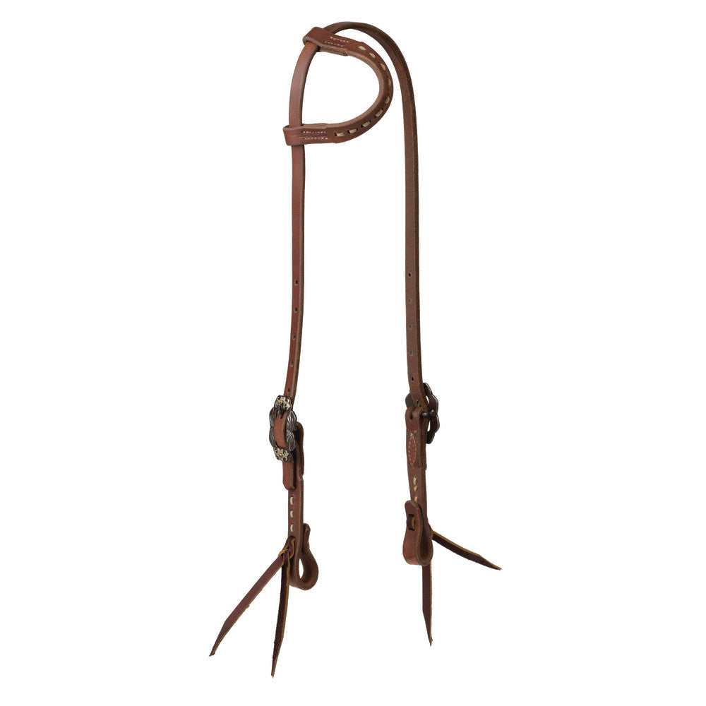 Buckstitch Headstall, Oiled Hermann Oak®, Dusk Collection