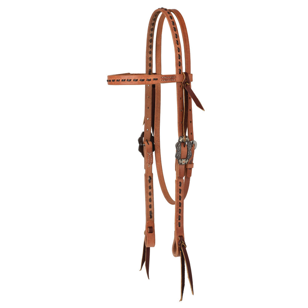 Buckstitch Headstall, Hermann Oak® Russet, Dawn Collection