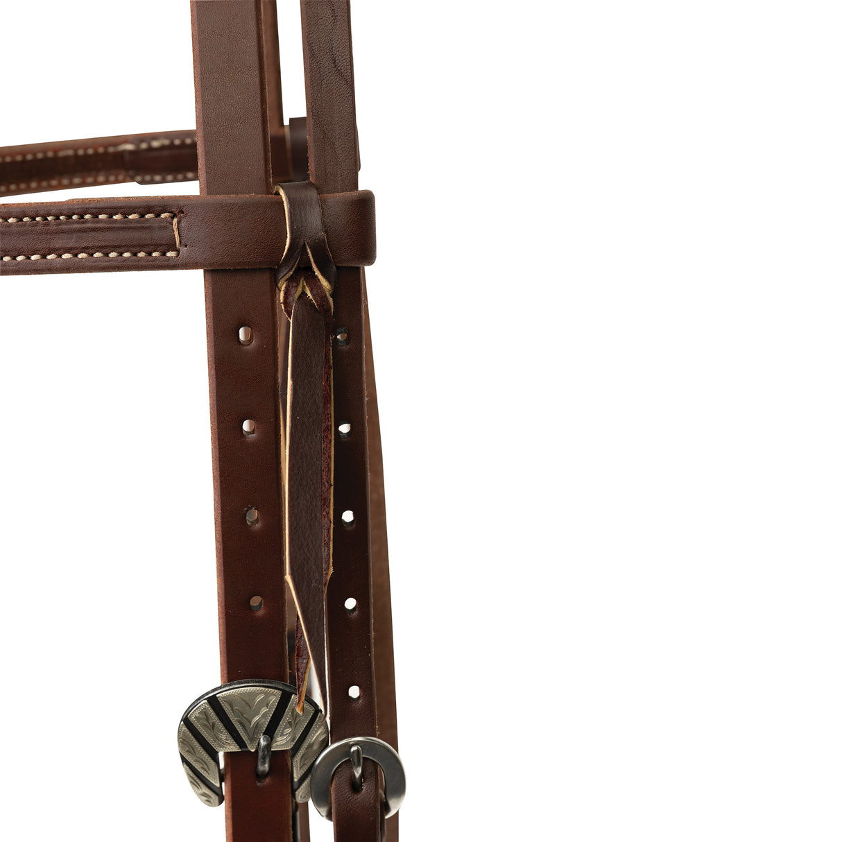 STS Ranch Signature Tack Harness Leather Browband Headstall, 3/4"