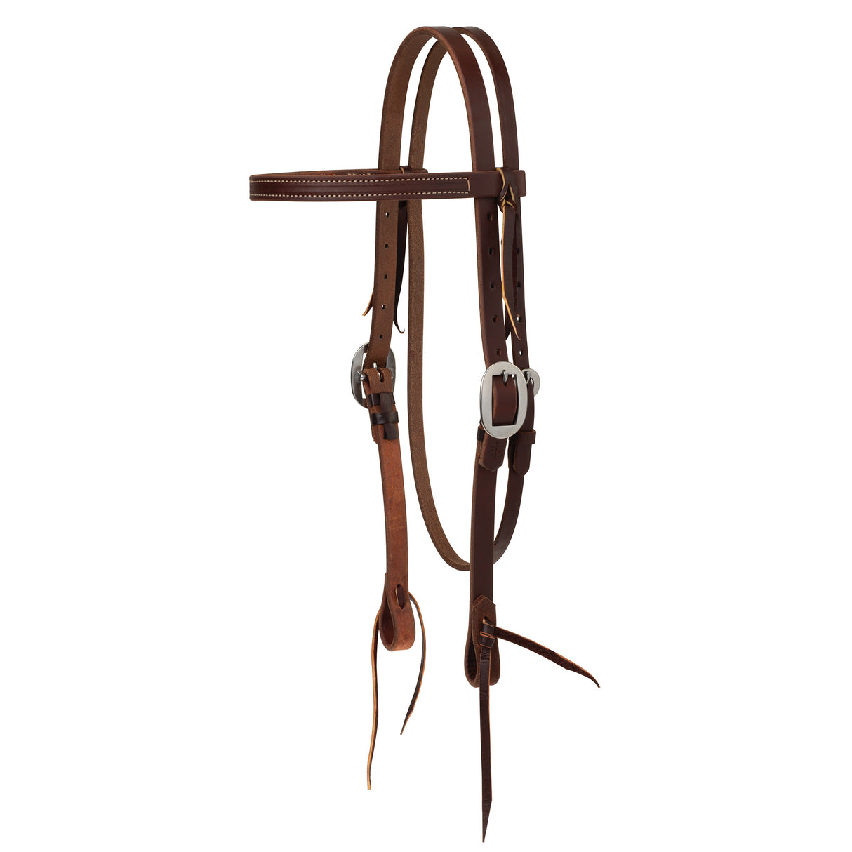 STS Ranch Signature Tack Harness Leather Browband Headstall, 3/4"
