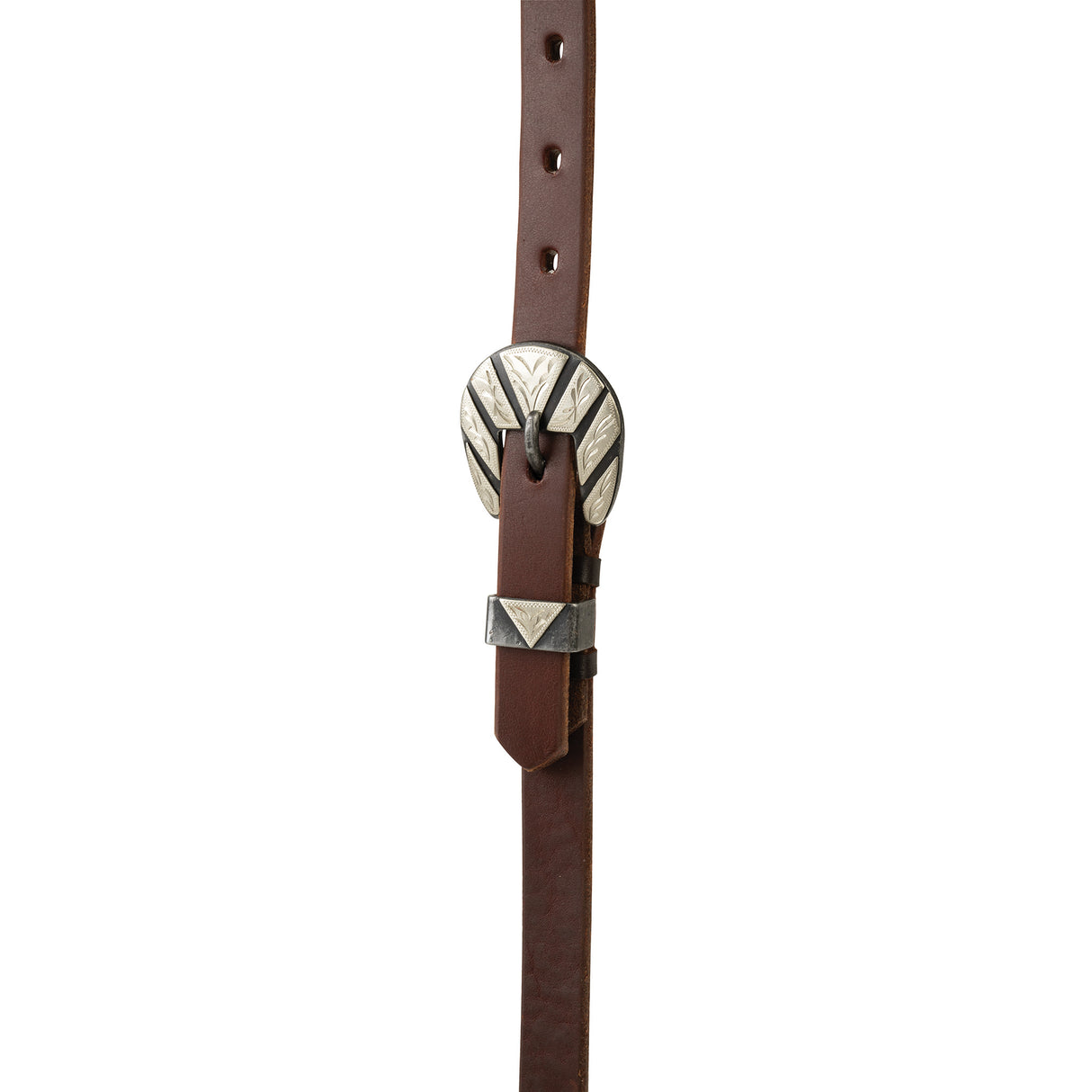 STS Ranch Signature Tack Harness Leather Sliding Ear Headstall, 3/4"