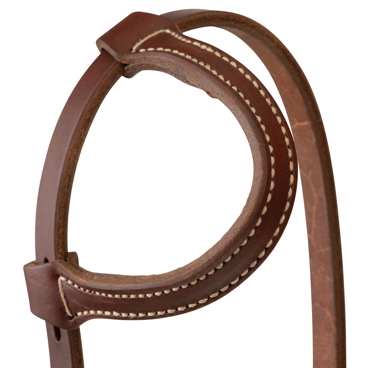 STS Ranch Signature Tack Harness Leather Sliding Ear Headstall, 3/4"