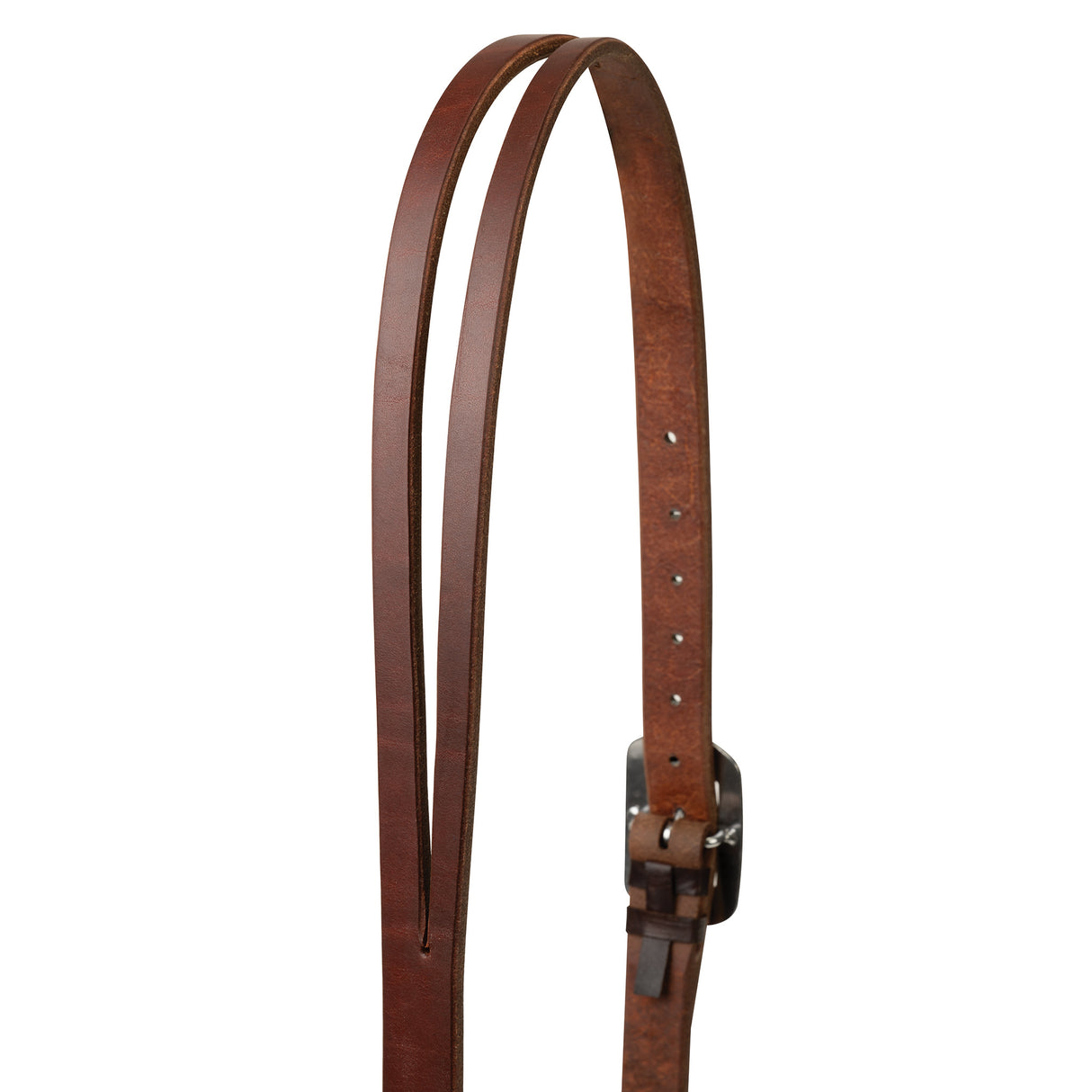 STS Ranch Signature Tack Harness Leather Split Ear Headstall, 1"