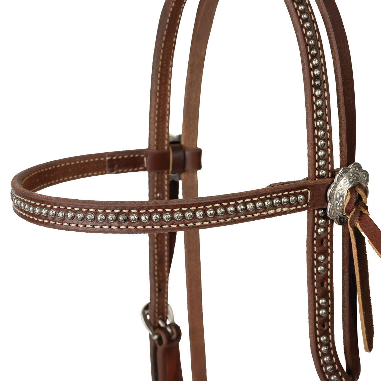 Western Leather Headstall, Stockman