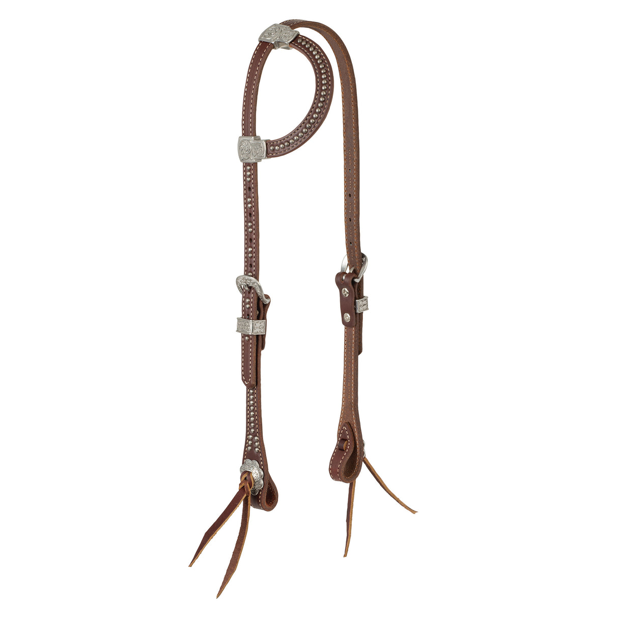 Western Leather Headstall, Stockman