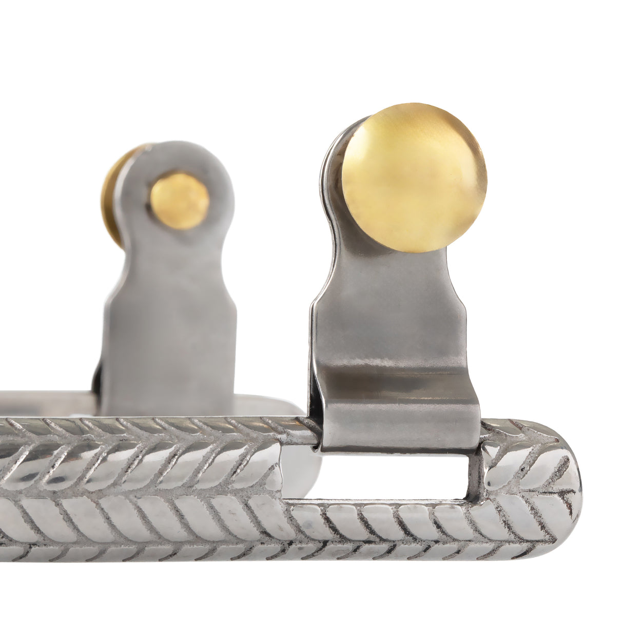 Men's Roping Spurs with Engraved Band