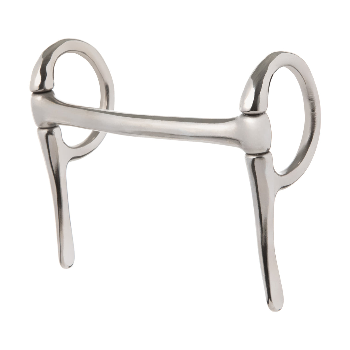 Miniature Half Cheek Driving Bit, 3-1/2" Mullen Mouth, Nickel Plated