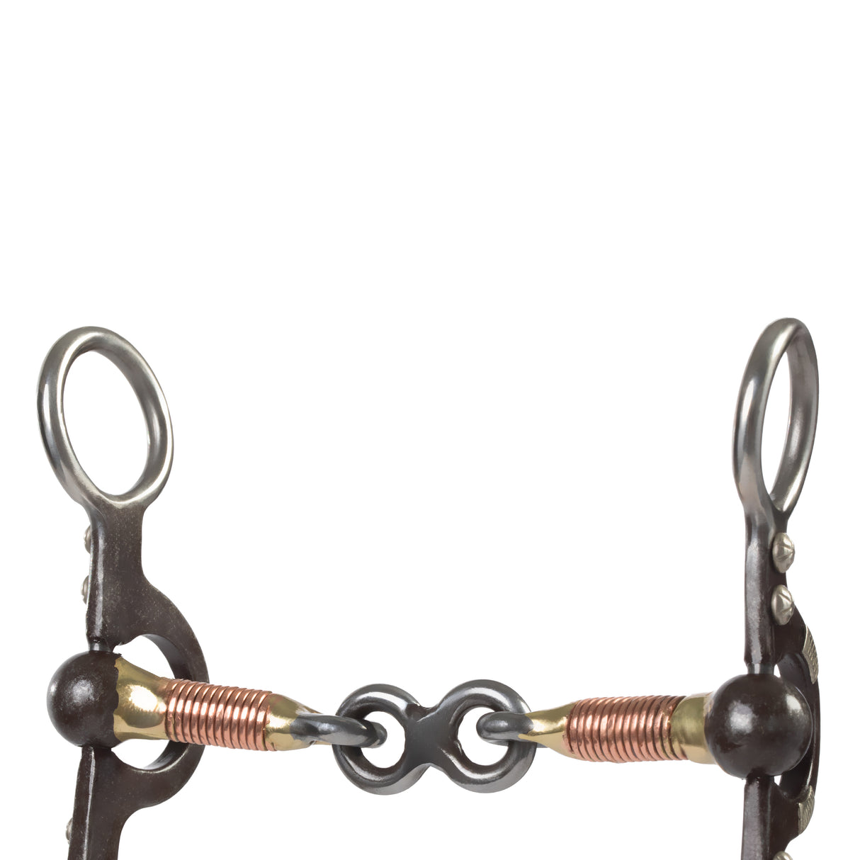 4-5/8" Pony Bit, 3-Piece Dogbone Mouth, Buffed Black