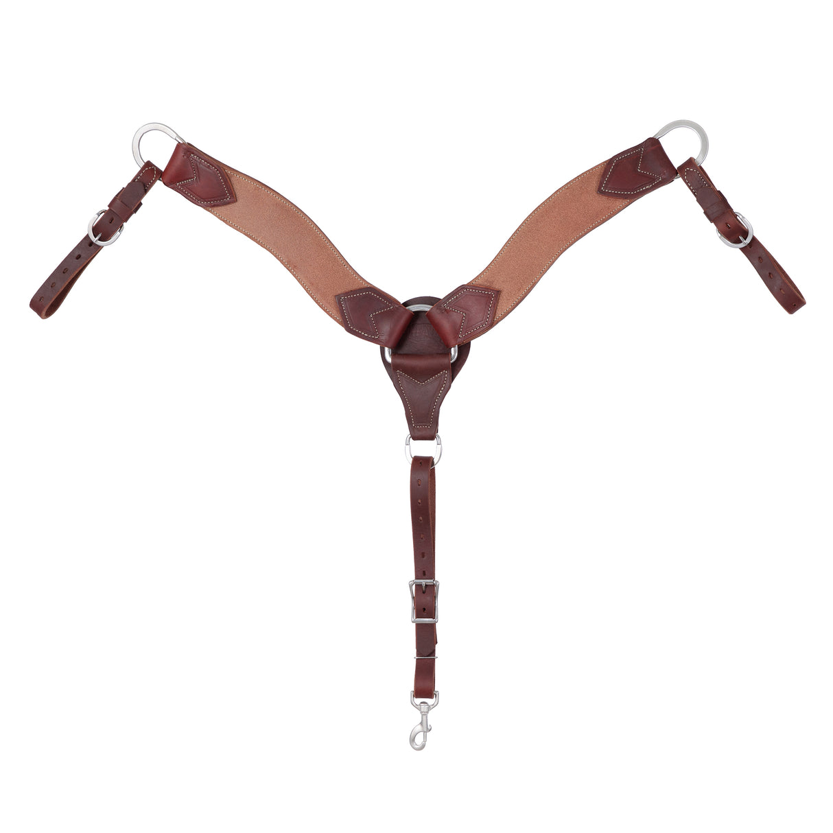 Rough Out Roper Breast Collar, Oiled Canyon Rose