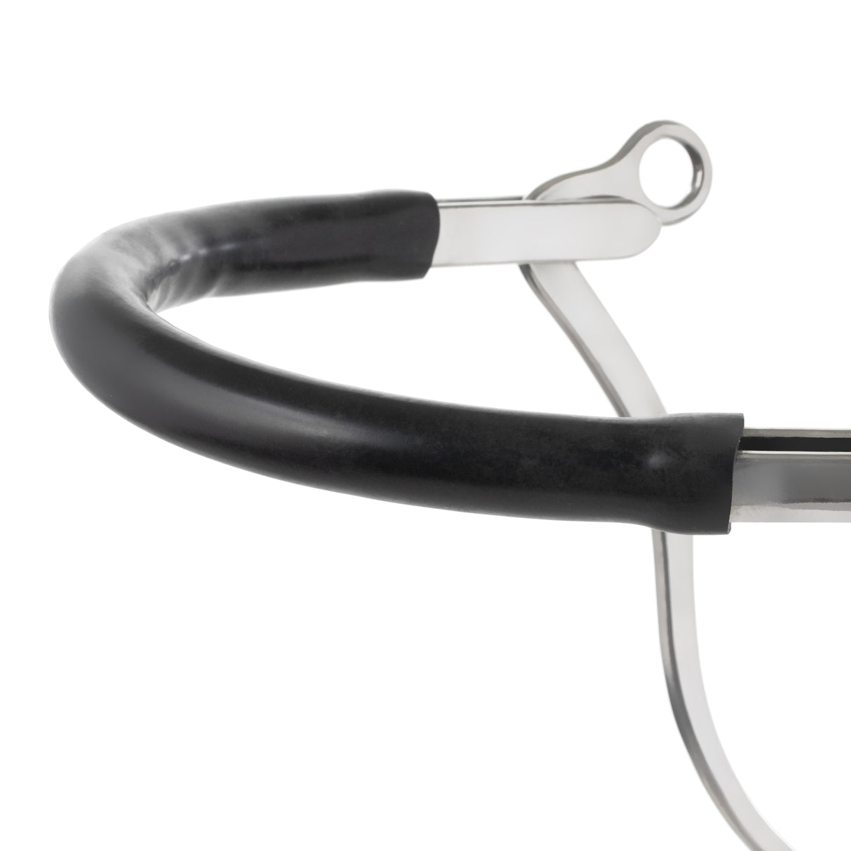 Pony Hackamore with Gum Rubber Covered Bike Chain Noseband