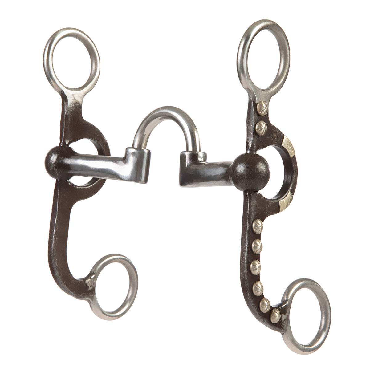 4-5/8" Pony Bit, Correction Mouth, Buffed Black