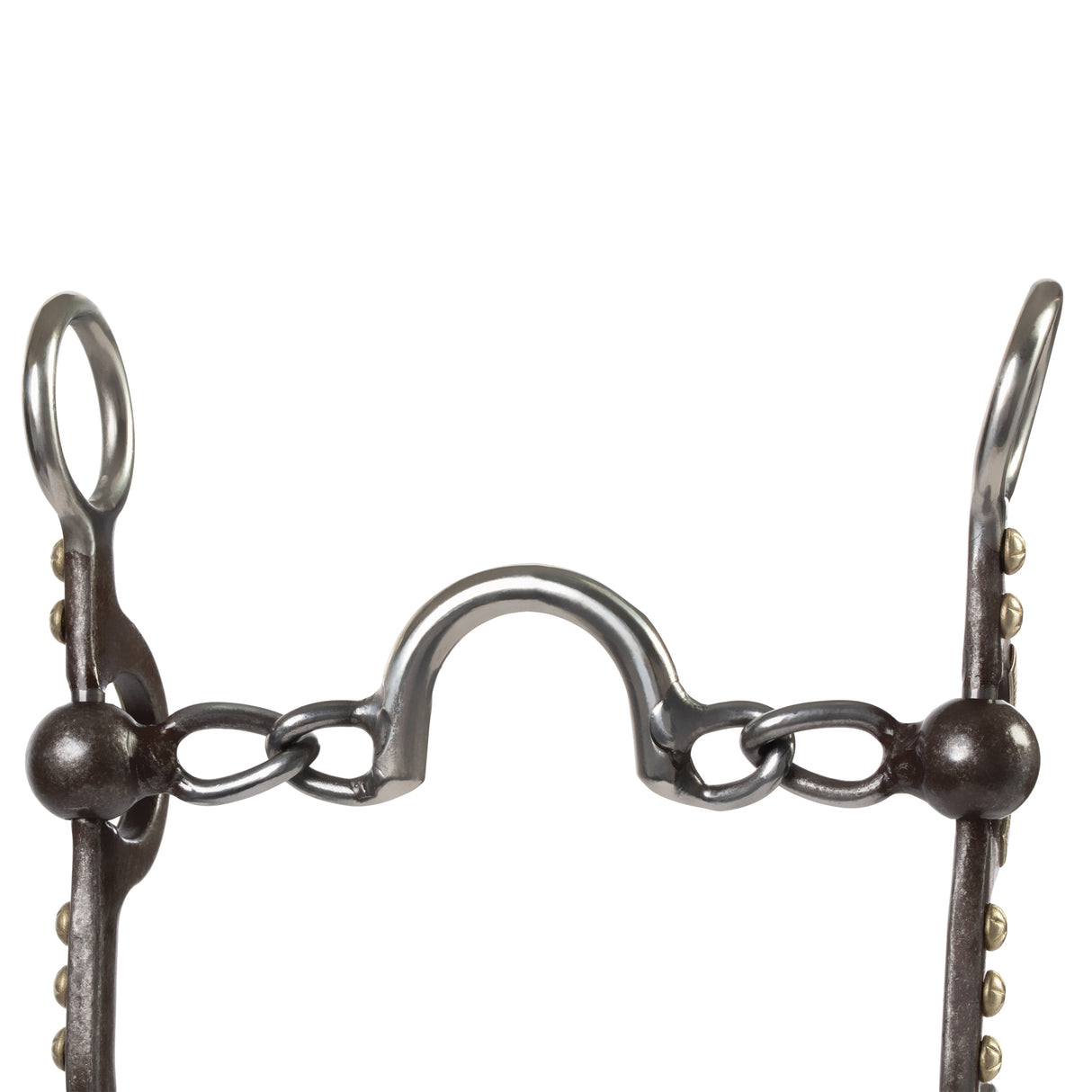 4-5/8" Pony Bit, Chain Mouth with Port, Buffed Black