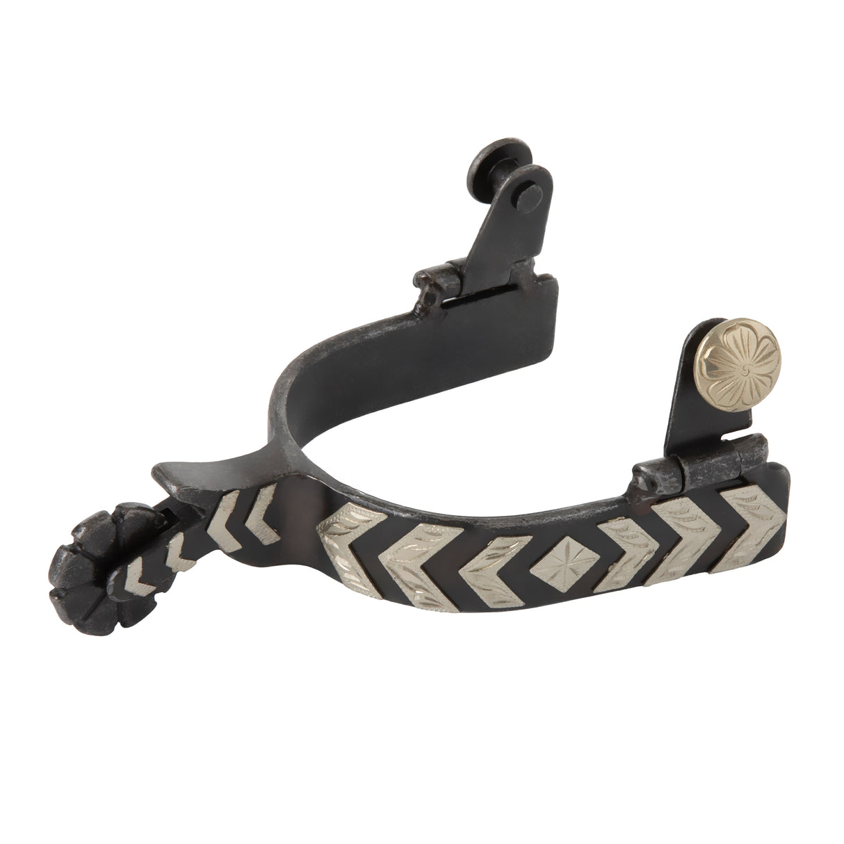 Ladies' Spur with German Silver Chevron Trim