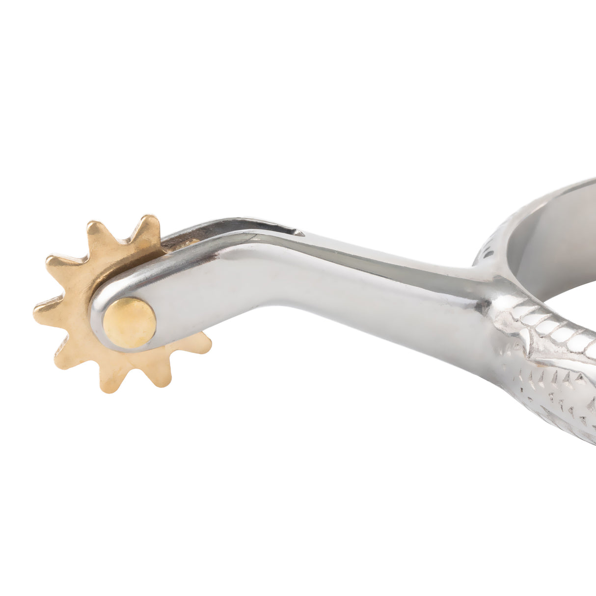 Ladies' Roping Spurs with Engraved Band