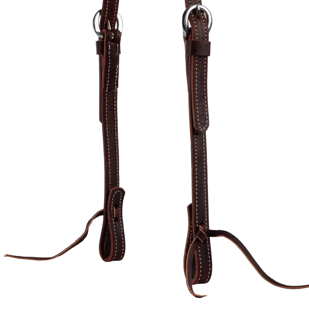 Latigo Leather Flat Sliding Ear Headstall