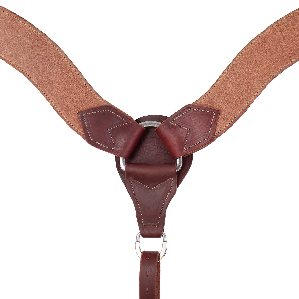 Rough Out Roper Breast Collar, Oiled Canyon Rose