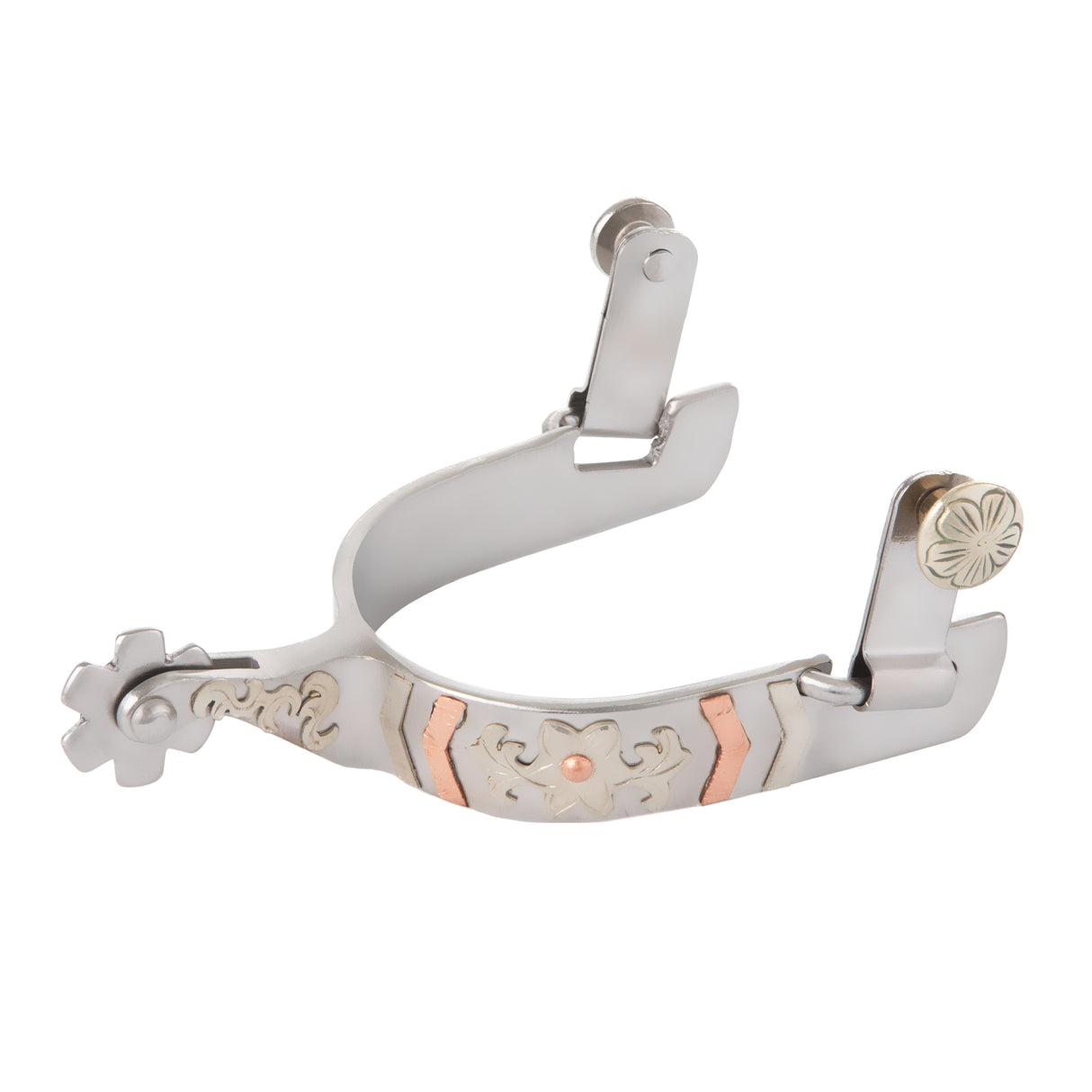 Ladies Spur with Floral Design