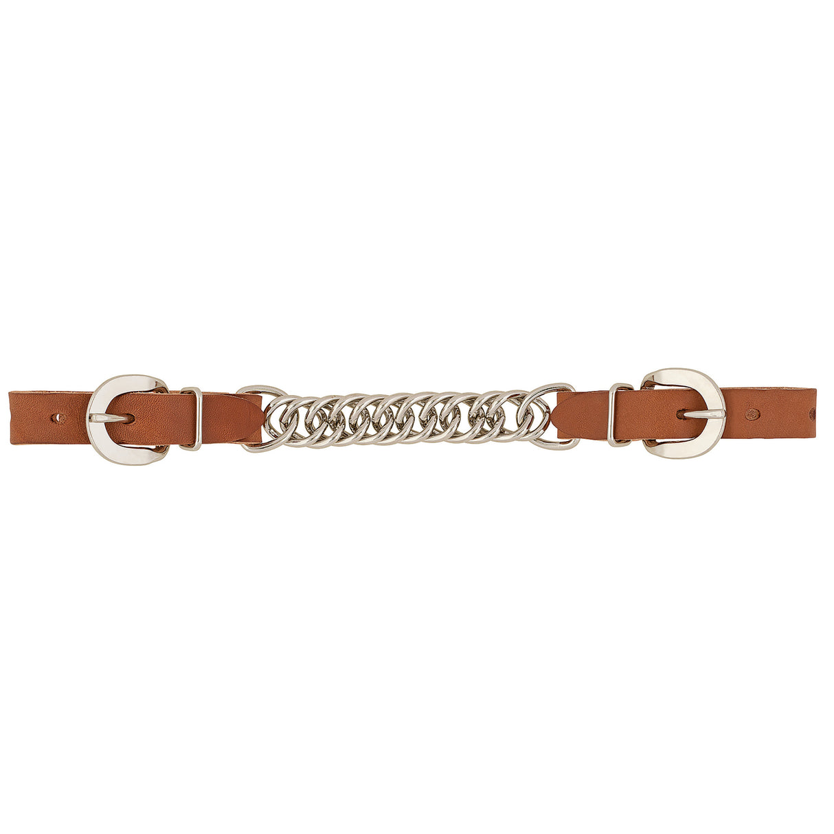 Horizons Harness Leather, 4-1/2" Single Flat Link Chain Curb Strap