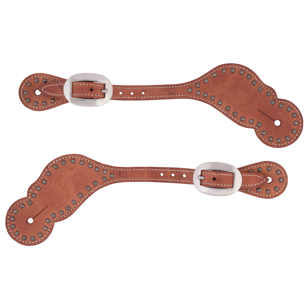 Harness Leather Spur Straps with Spots