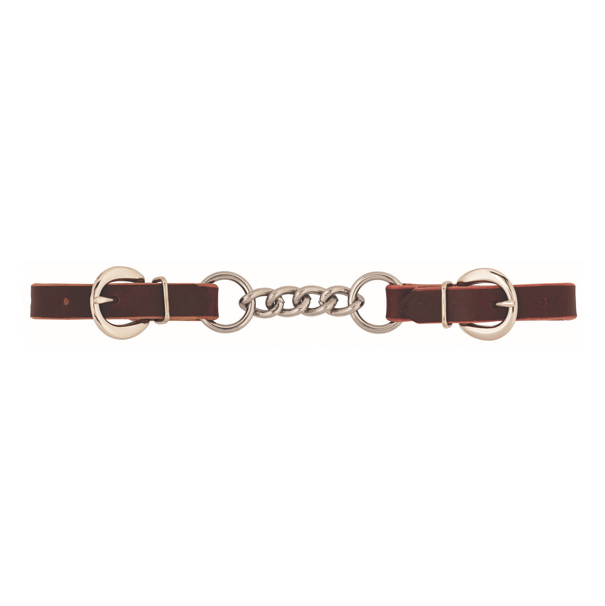 Latigo Leather 3-1/2" Single Link Chain Curb Strap