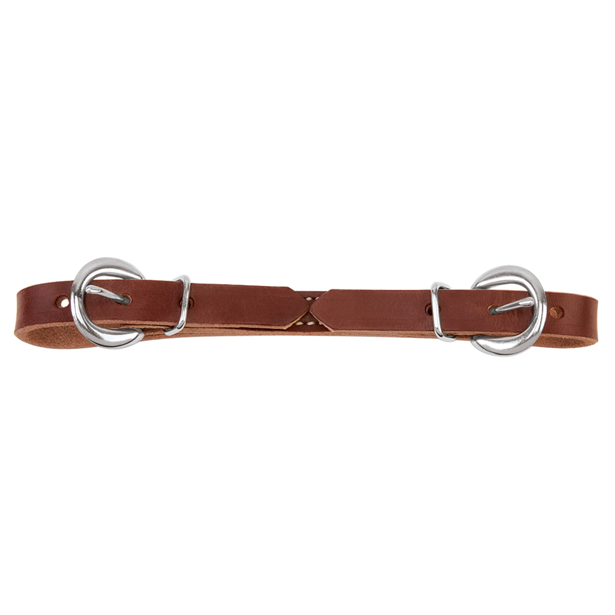 Flat Leather Curb Strap