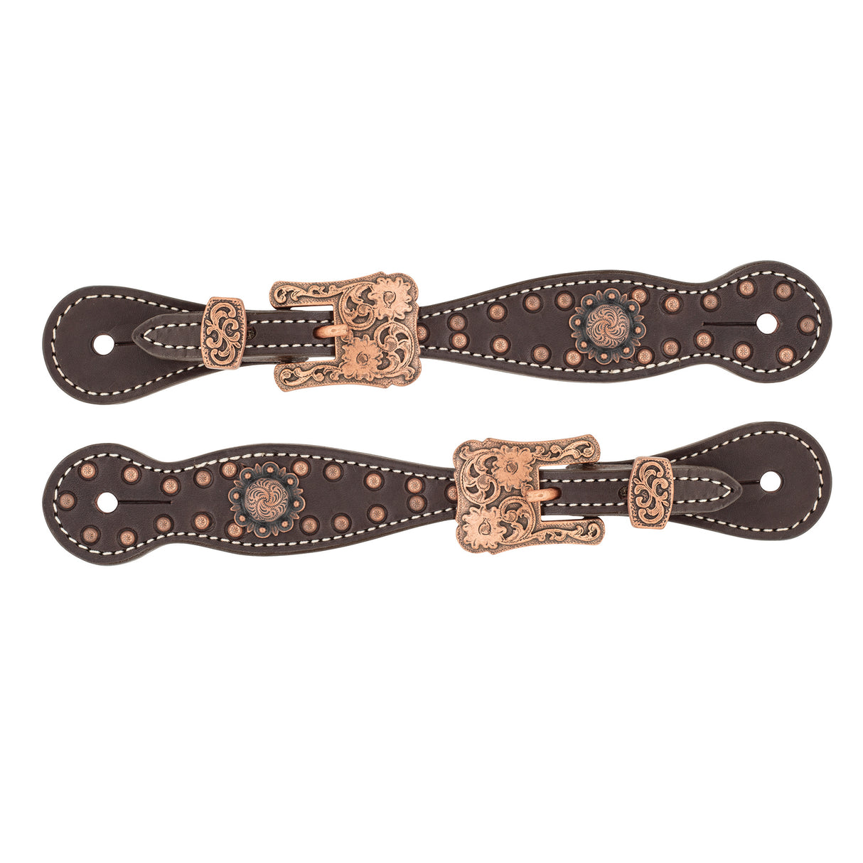 Western Outlaw Ladies Spur Straps, Havana
