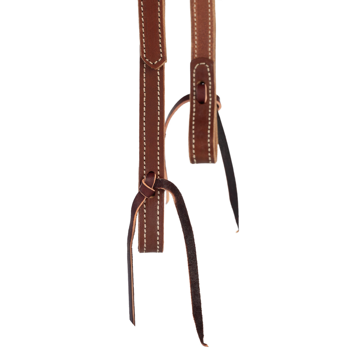 Latigo Leather Flat Sliding Ear Headstall