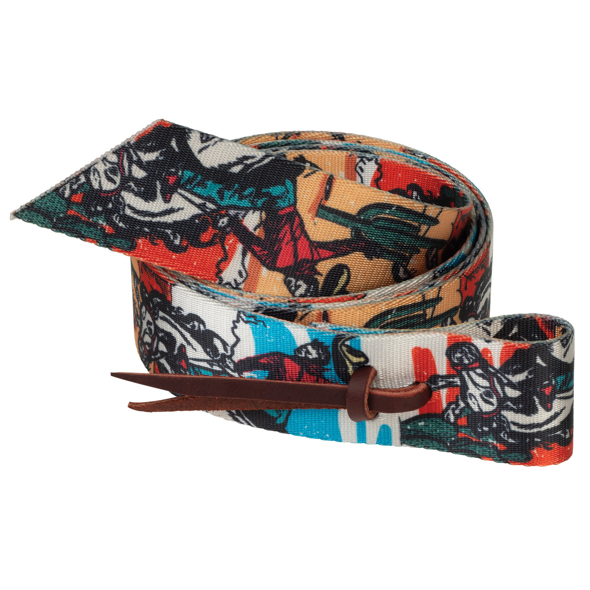 Patterned Poly Tie Strap with Holes, 1-3/4" x 60"