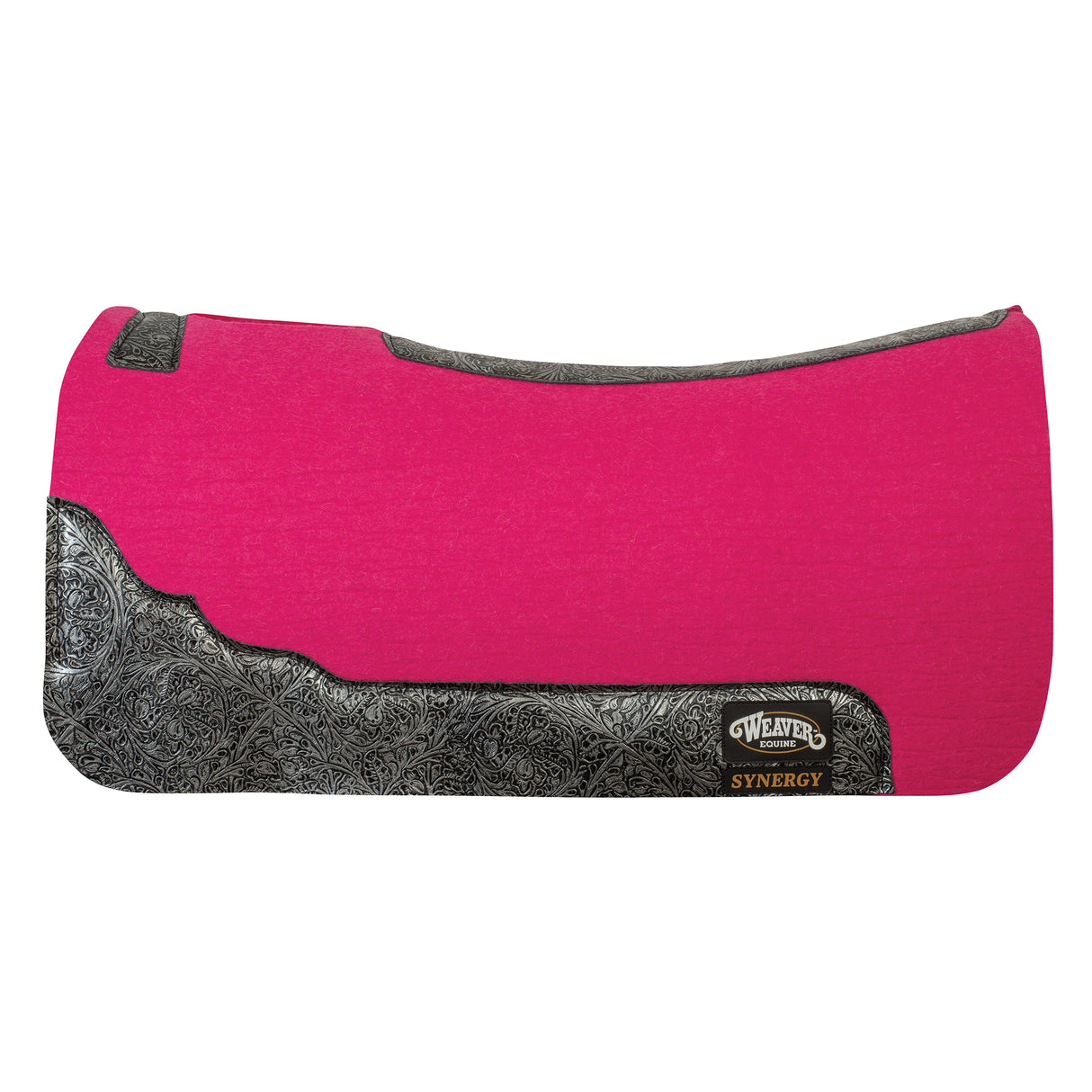Limited Edition Saddle Pad: Pink, Black & Silver Wear Leather