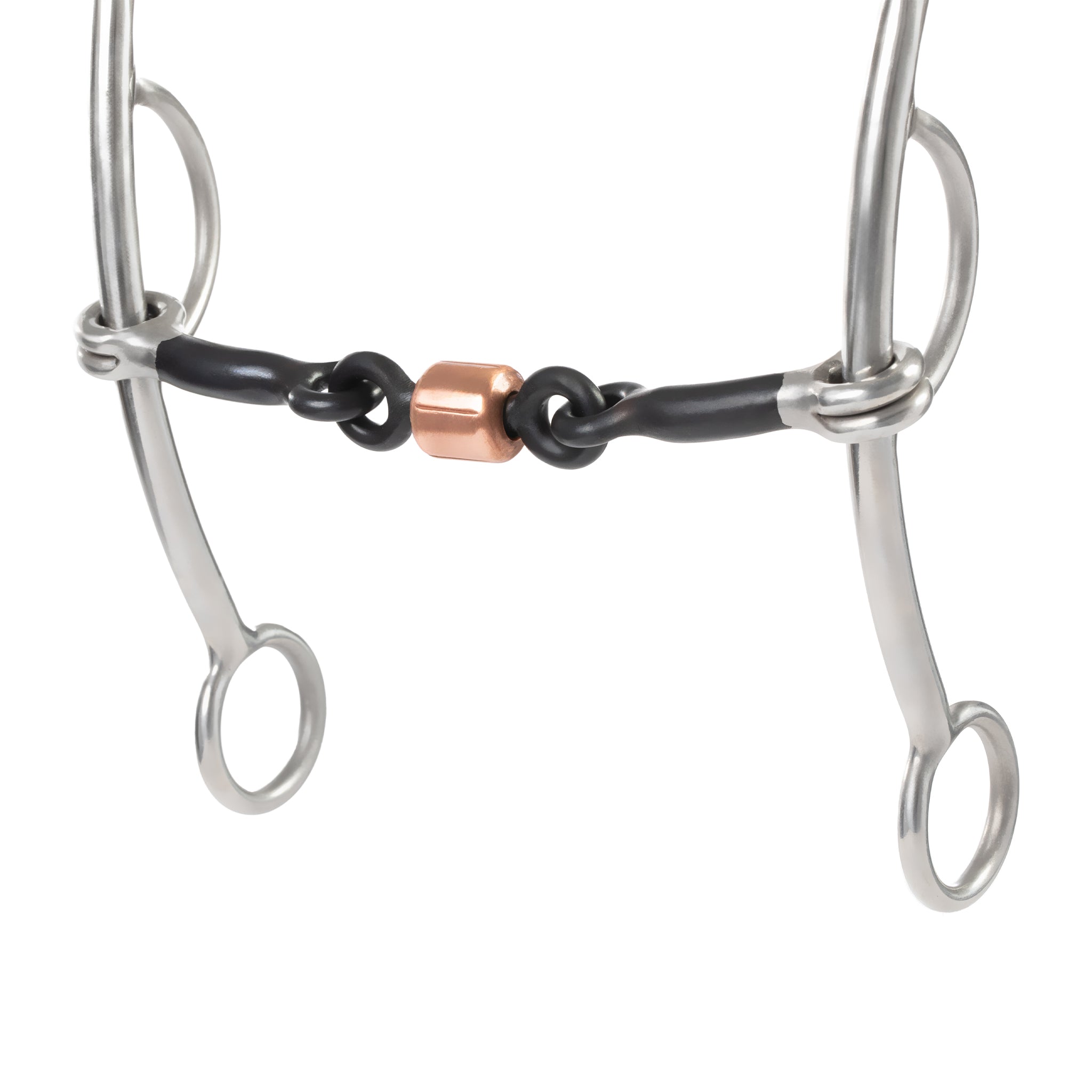 Gag Bit, 5" Sweet Iron Mouth with Copper Roller