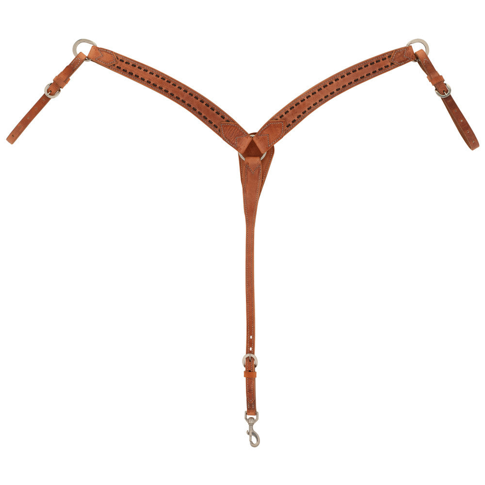 Buckstitch Breast Collar, Hermann Oak® Russet, Dawn Collection