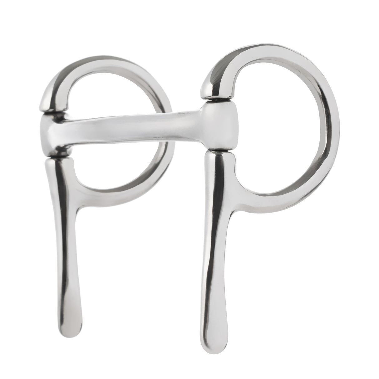 Miniature Half Cheek Driving Bit, 3-1/2" Mullen Mouth, Stainless Steel