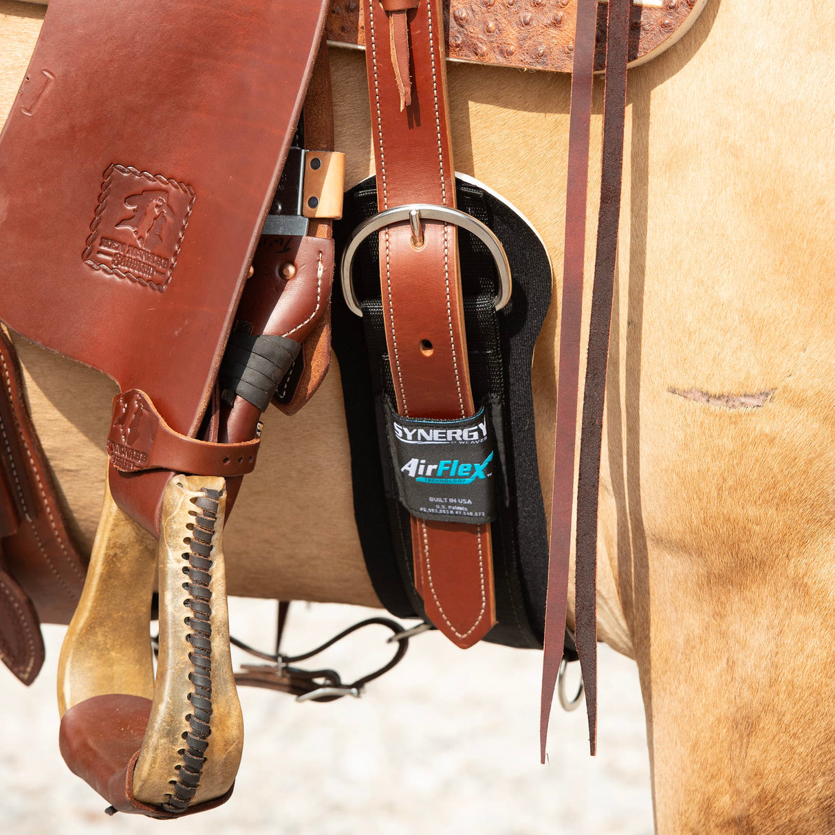 Doubled and Stitched Off Billet, Brown, 1-3/4"x39"