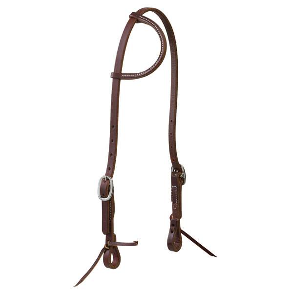 Working Tack Single-Ply Headstall with Tie Ends