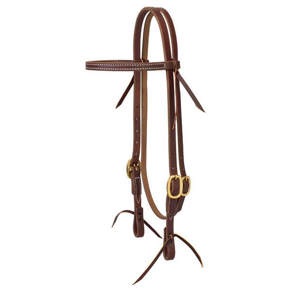 Working Tack Single-Ply Headstall with Tie Ends