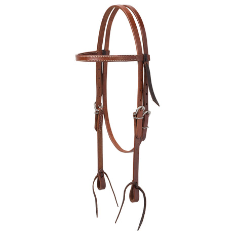 Skirting Leather Browband Headstall, Medium Oiled