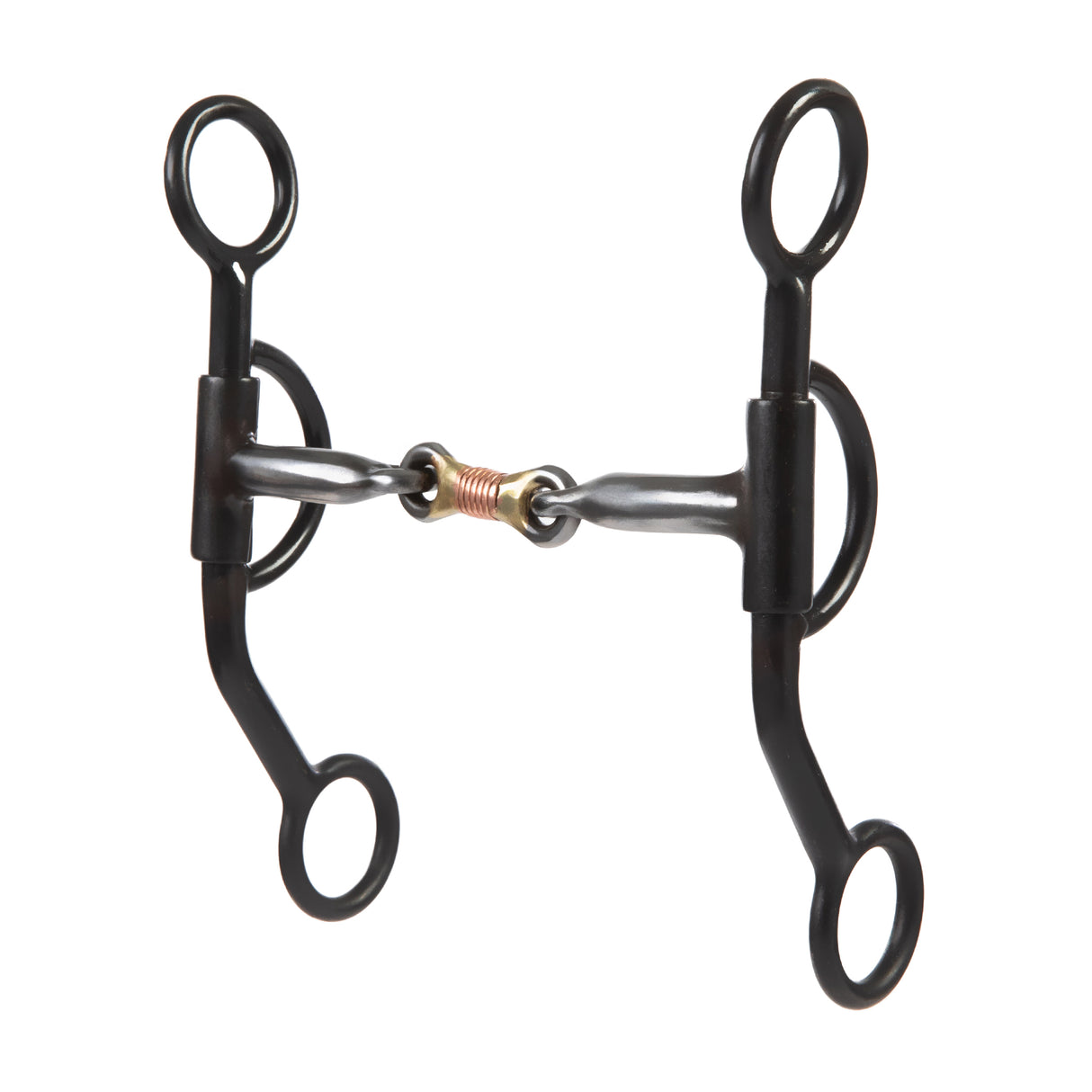 Professional Shank Bit with 5" Sweet Iron Copper Wire Wrapped Dogbone Mouth