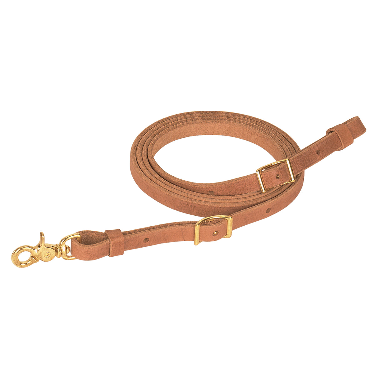 Russet Single-Ply Heavy Hareness Roper Rein, 7