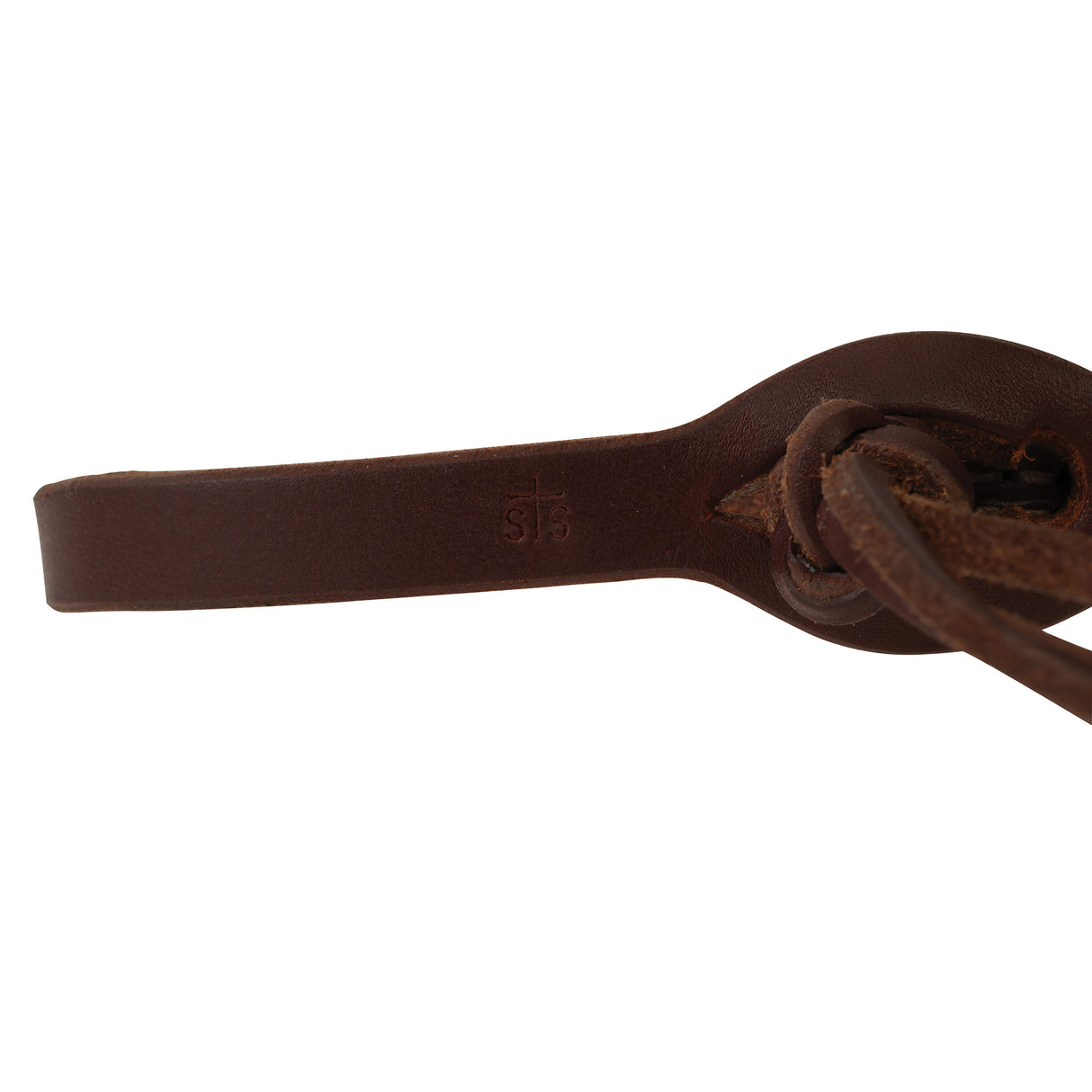 STS Ranch Signature Tack Harness Leather Split Rein, Pineapple Knot, 8'