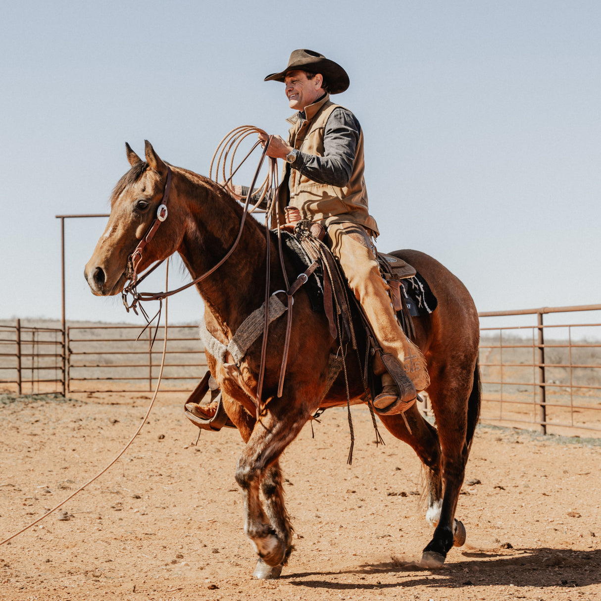 STS Ranch Signature Tack Harness Leather Split Rein, Pineapple Knot, 8'