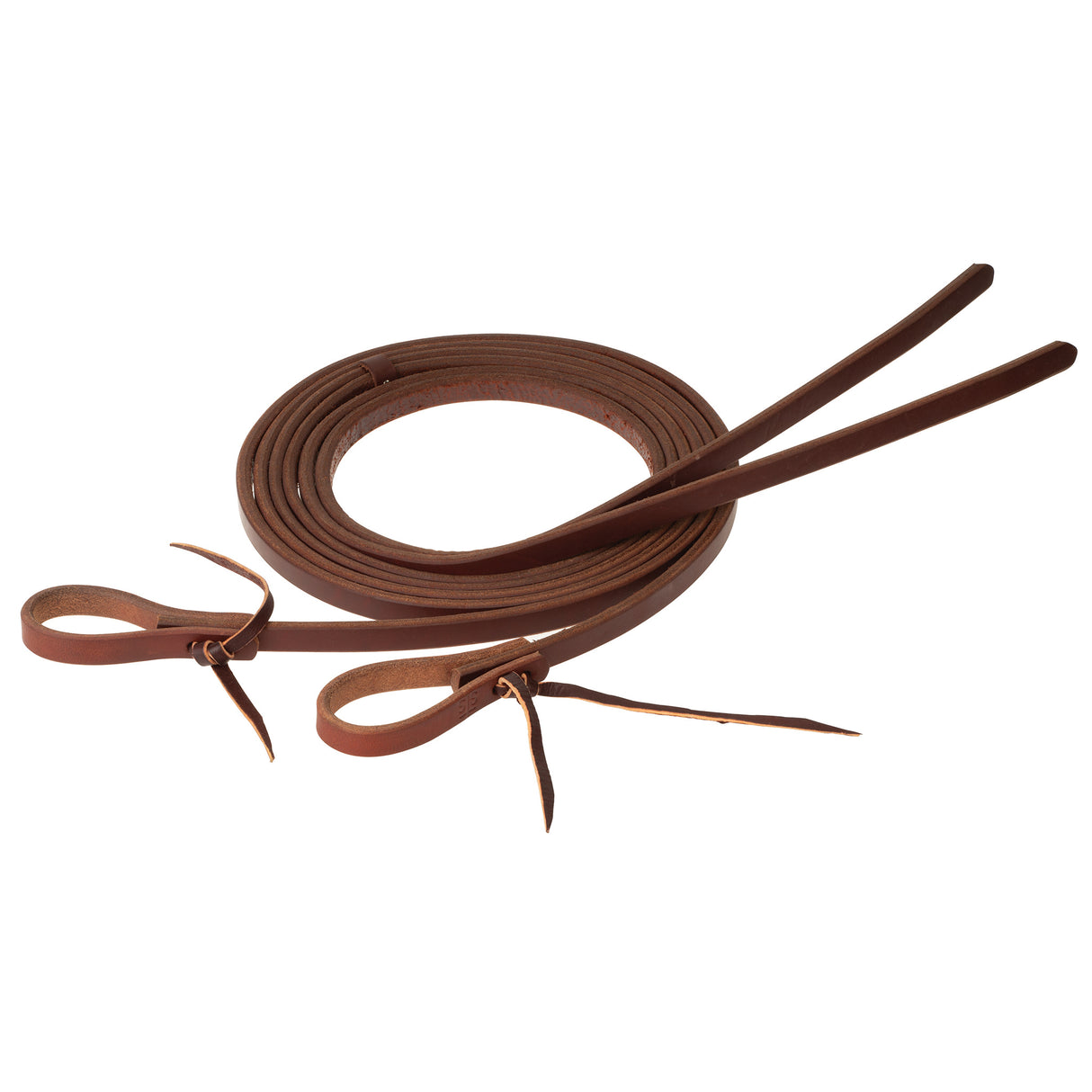 STS Ranch Signature Tack Harness Leather Split Rein, Water Tie Ends, 8'